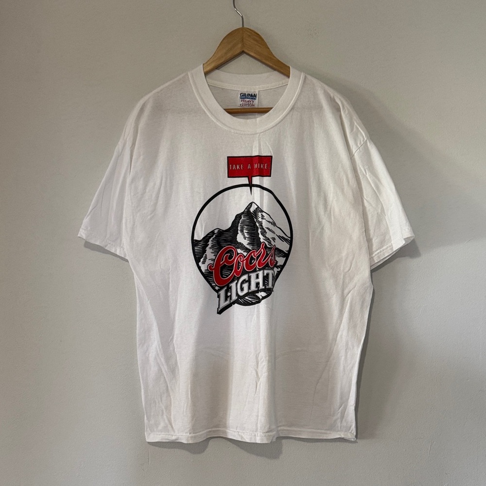 Vintage Coors Light T-Shirt / Take A Hike! / XL